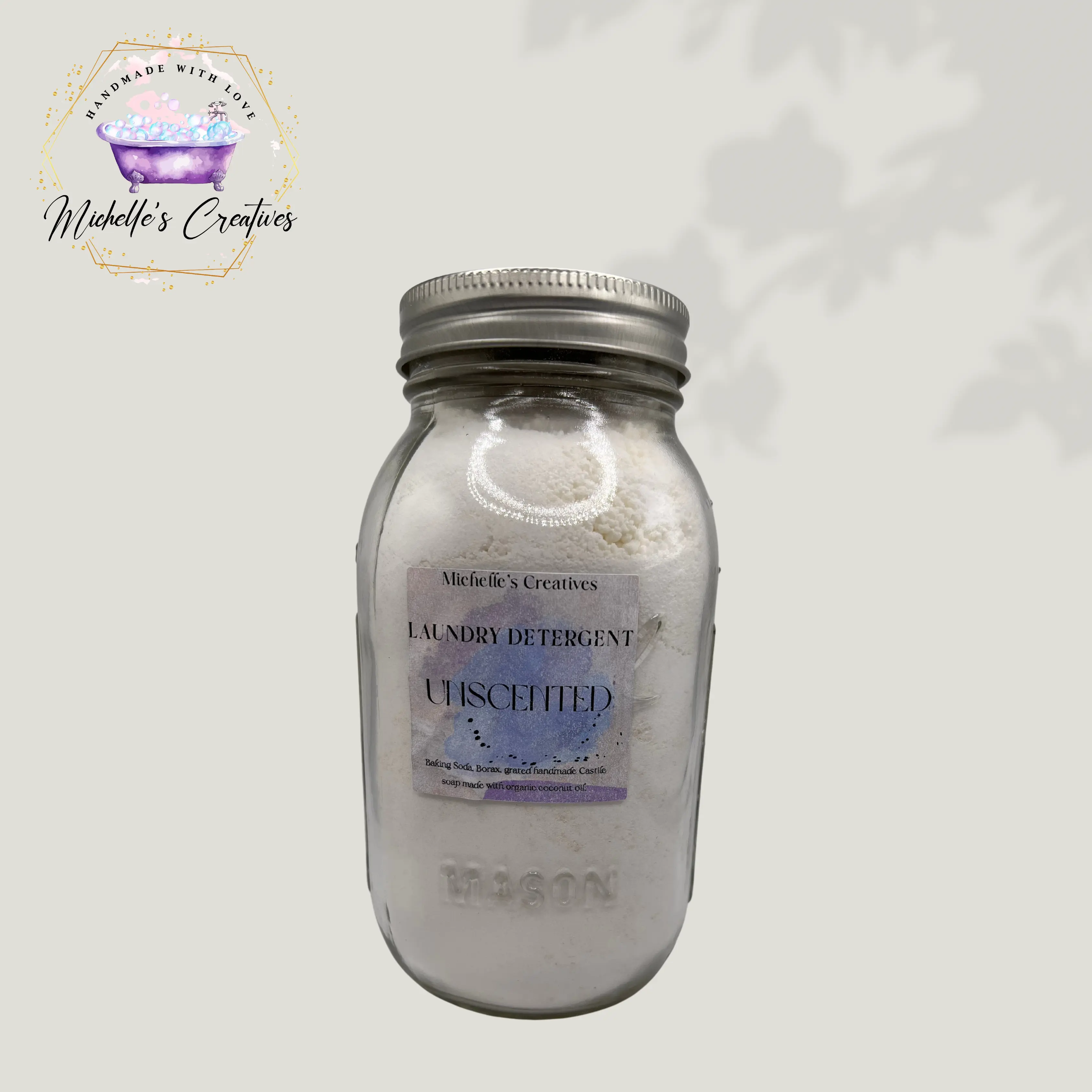 Handmade Powder Laundry Detergent - Household Cleaning Soap Natural Scented Fragrance