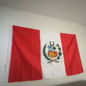 Peru (Peruvian) Flag 150D Printed Polyester 3x5 Ft