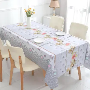 Heavy duty waterproof tablecloth for rectangular table, suitable for catering, camping, picnic, outdoor