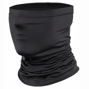 Windproof Dustproof Multifunctional Face Mask & Neck Gaiter - Full Face & Neck Coverage, Breathable Comfortable for, Skiing, Motorcycling, Outdoor Sports - Black Textile Fabric, Hand Washable, Snug Fit & Sun Protection, Versatile for Men & Women