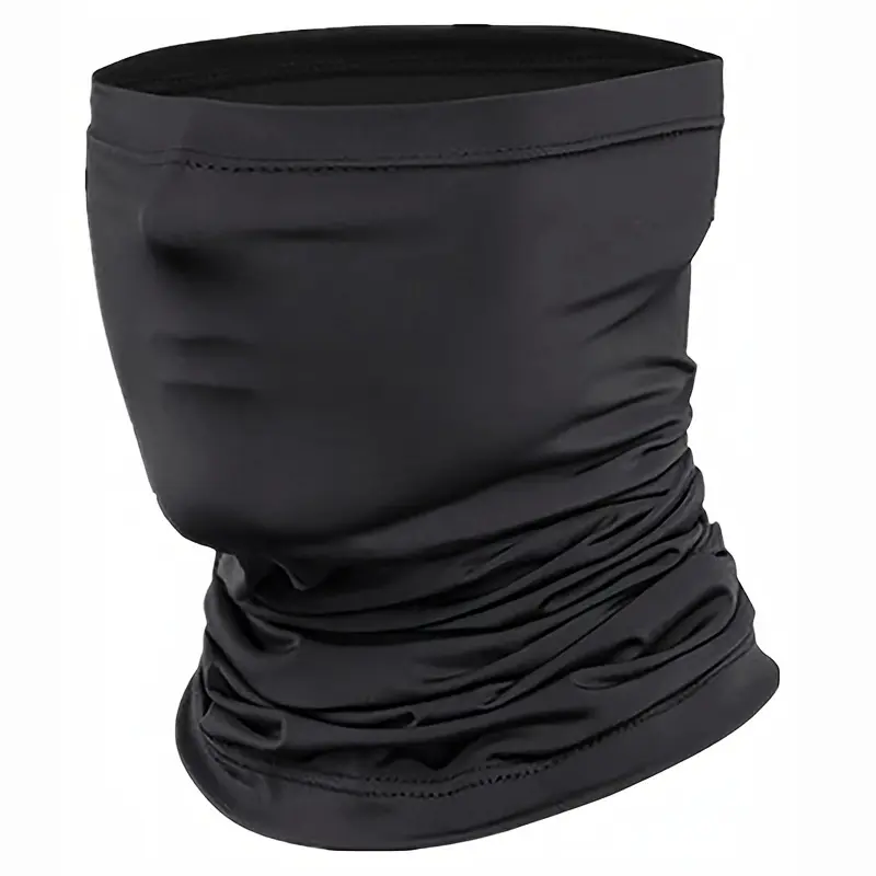 Windproof Dustproof Multifunctional Face Mask & Neck Gaiter - Full Face & Neck Coverage, Breathable Comfortable for, Skiing, Motorcycling, Outdoor Sports - Black Textile Fabric, Hand Washable, Snug Fit & Sun Protection, Versatile for Men & Women