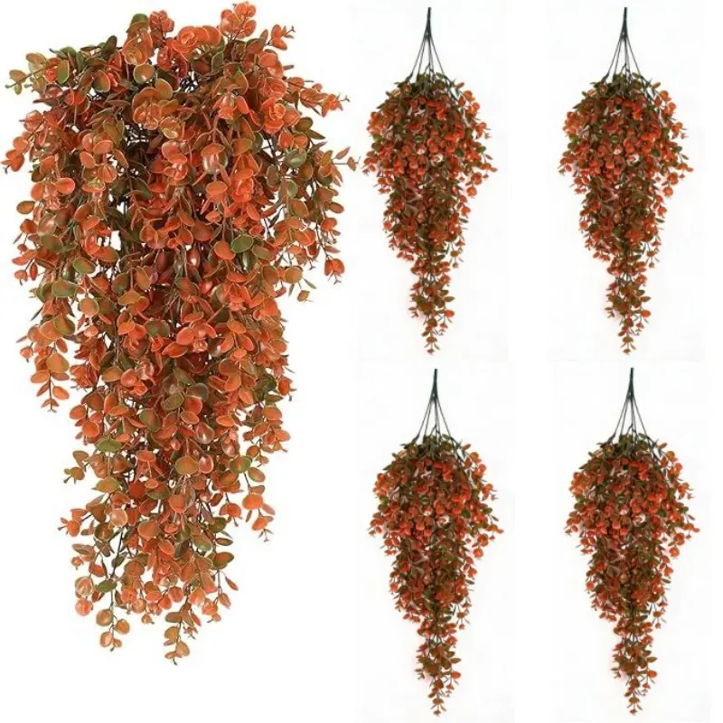 Artificial Eucalyptus Leaf, Simulated Hanging Eucalyptus Vine, Decorative Plant for Home Party Wedding Anniversary Festival, Artificial Plants, Indoor Faux Plant, Fake Plant Vine