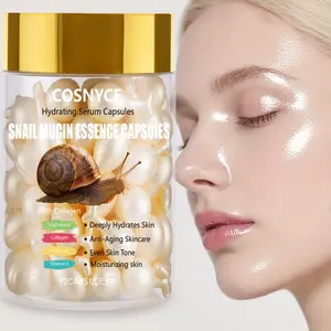 Cosnyce Snail Mucus Essence Capsules, Hyaluronic Acid Collagen Retinol, Moisturizing Skincare, Firming and Hydrating