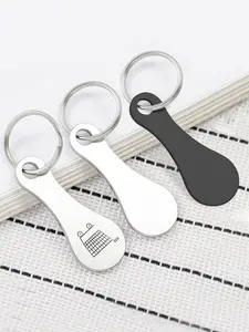 Shopping Cart Keychain Charm, Mini Shopping Bag Hanging Key Accessory, Gift for Shopping Enthusiasts & Moms, Casual Style, All Seasons