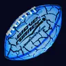 Wave Runner Glow in The Dark LED Light Football, Double Laced for Night Sports and Games Waterproof Ball for Pool, Beach and Backyard Random Color