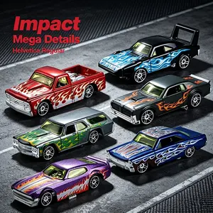 1:64 Scale Vintage Racing Car Model, American Muscle Car, Detailed Alloy Diecast Collectible Vehicle, Perfect Gift for Kids' Birthdays and Holidays