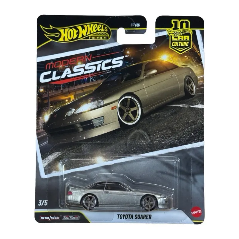 Hot Wheels Premium Toyota Soarer Silver Modern Classics 3/5