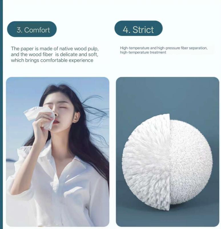 NY Local Delivery 1-2 Days!Spring Touch Ultra Soft 4-Ply Facial Tissues - 6 Packs (600 Sheets), Super Absorbent for Home & Travel, Gentle on Skin