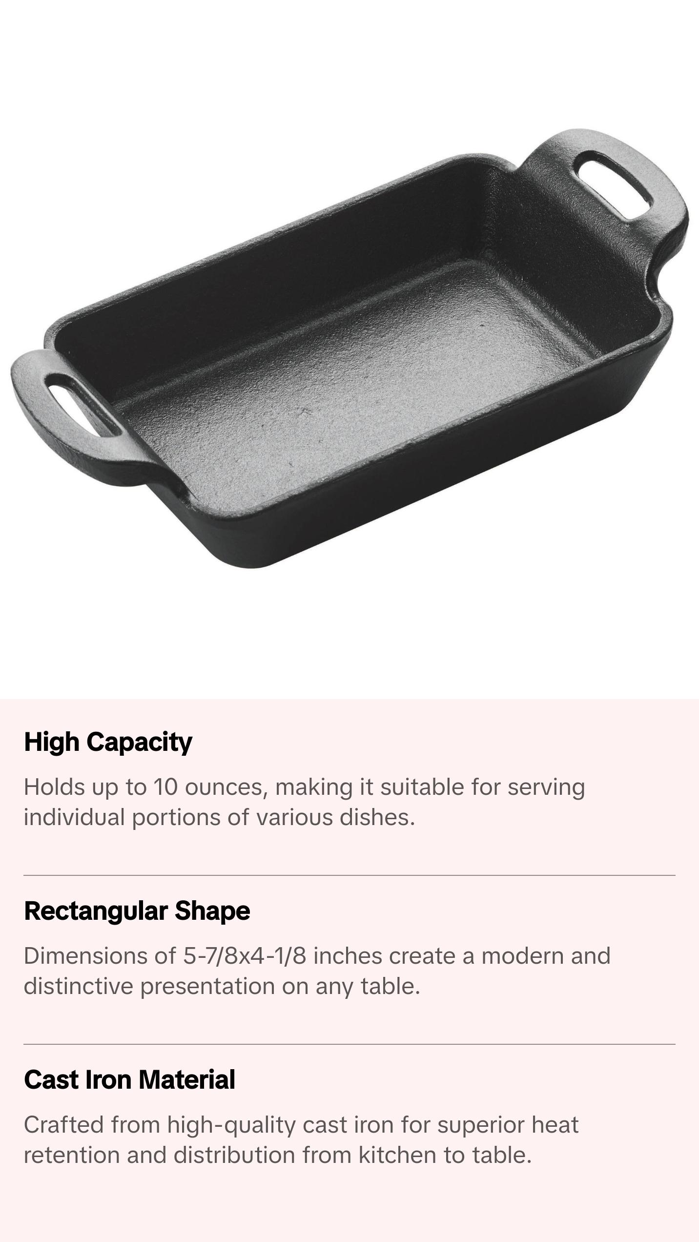 Winco, CASM-5RT, Mini Cast Iron Server