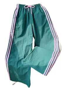 Women's Summer Loose Casual ColorblockStriped Wide Leg Pants, Comfortable Elastic Waist for DailyWear, Versatile Fashion for Everyday