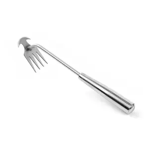 Weeding rake, hoe, weeding rake, multifunctional stainless steel, weed removal tool, gardening loosening soil