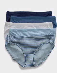 Hanes Ultimate Comfortsoft Women's Bikini Underwear 5-pack Multi Pack Comfortable Fit Soft Stretch Fabric Breathable 42w5cs