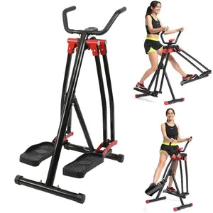 Home SpaceWalker Aerobic Stepper Lightweight Foldable Equipment for Men Women Joint Friendly Workouts for Buttocks Legs Abdomen Durable Carbon Steel Construction