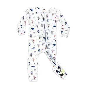 Bellabu Bear Pirate Bamboo Convertible Footie