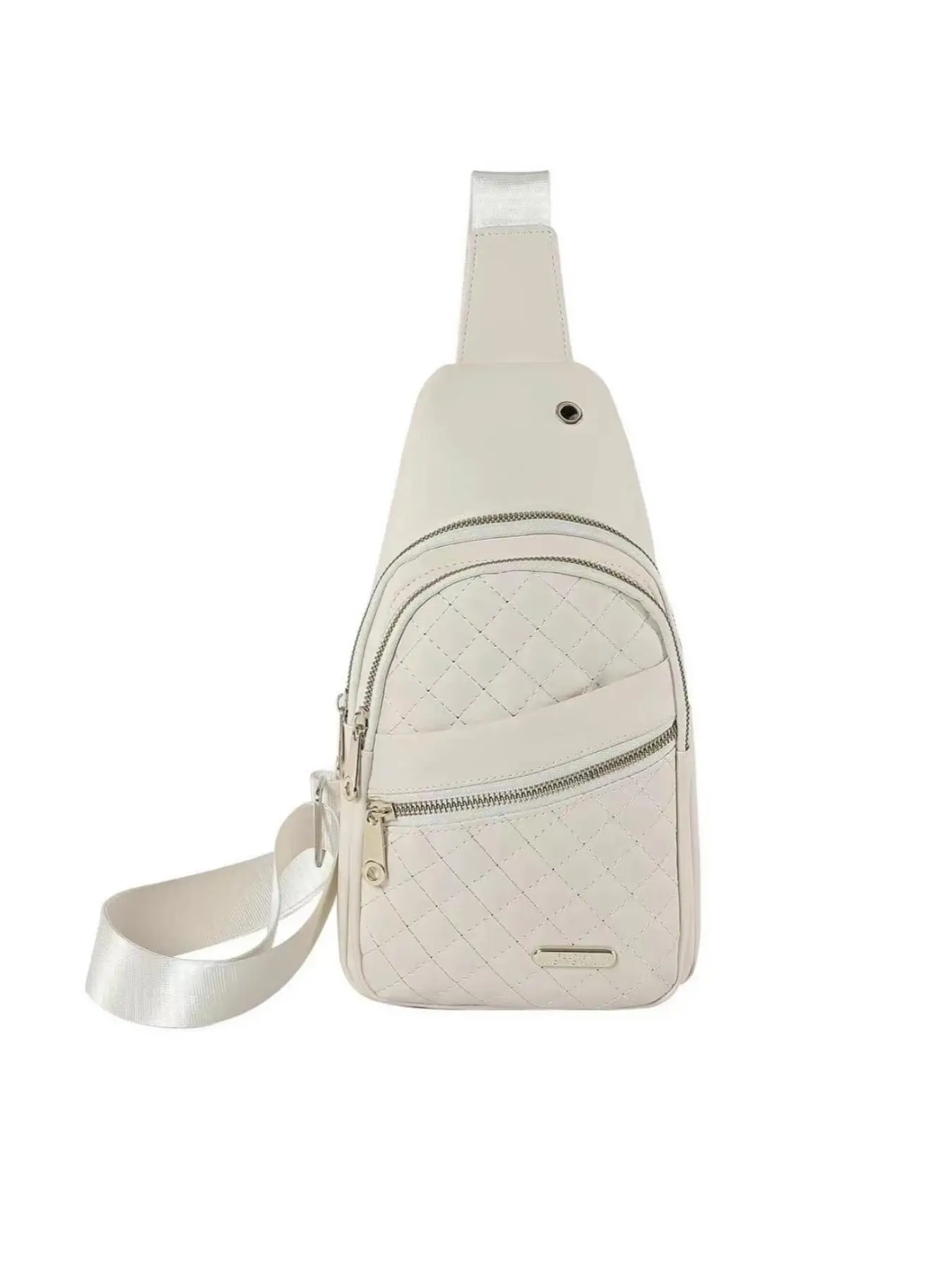 Solid Color Quilted Pattern Zipper Belt Bag, Casual Outdoor Sports Belt Bag for Women & Men, Fashion Bag for Party, Daily Clothing Decor