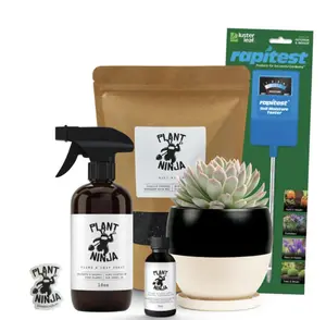 Plant Ninja Ultimate Gift Set for Plant Lovers - Includes 4.5" Designer Pot, Soil Blend, Spray, Seed Packet & Moisture Meter - Perfect for Nurturing Your Green Thumb tiktok shop