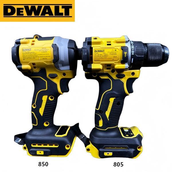DeWalt DCK2050M2 20V MAX* Brushless 2-Tool Combo Kit, DCF850 ATOMIC 1/4" 3-Speed Impact Driver, DCD805 XR 1/2" Hammer Drill, For Construction And General Fastening, With ToughSystem 2.0 Jobsite Tool Bag, Bare Tool