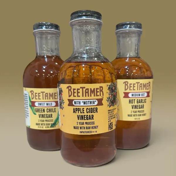 BeeTamer's Apple Cider Vinegar Trio – 3 Pack | Original • Hot Garlic • Green Chili ️
