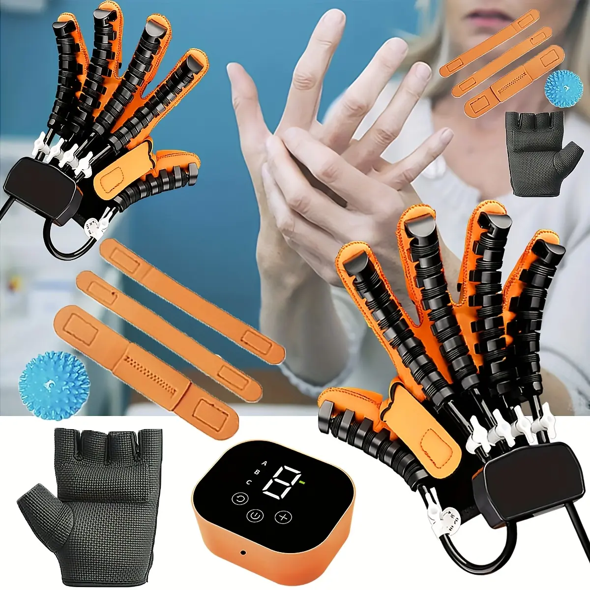 Intelligent Hand Healthcare Massage Gloves - Hand Function Support for Arthritis Assist, Guided Rehab Exercises, Hemiplegia & Stroke Patients - Home Exercise Tool, Ideal Gift for Mother's Day Thanksgiving Halloween