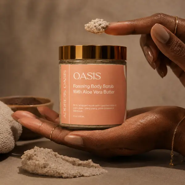 Address Oasis Foaming Body Scrub with Aloe Butter + Rice Bran Oil — Oasis