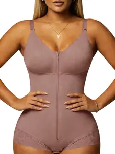 Colombian Fajas, Underwear, Butt Lifting And Compression Tummy Control Shapewear for Women, Bodysuit with Zipper and Hook Crotch, Body Shaperwear, Tight-Fitting Womenswear, Suitable For Daily Wear Or Party