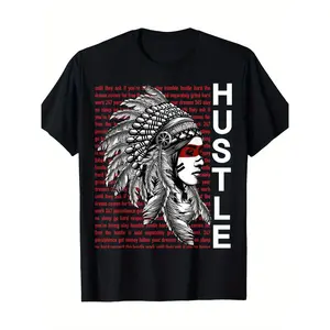 Native American Hustle Hard Shirt City Gang Clothing T-shirt 100% Cotton 220g