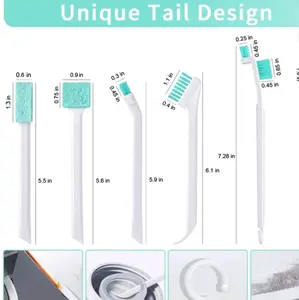 Small Cleaning Brush Tight Spaces,8pcs Crevice Cleaning Brushes Tool for Household Use,Tiny Cleaning Brush Mini Parts Humidifier Toaster
