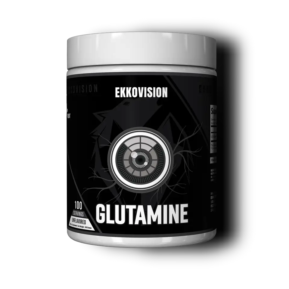 EKKO L-Glutamine Powder | 5g Per Serving | 100 Servings | 3rd Party Tested