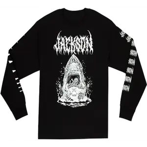 Jackson Guitars Sharkrot Long Sleeve Tee, T-Shirt, Black, M, Medium