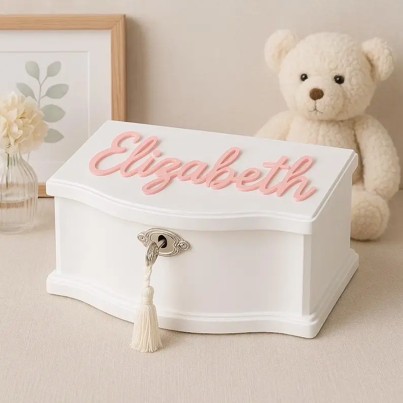 Custom Name Ballerina Music Jewelry Box, Kids Gifts, Singing, Dancing, Personalized Gift, Customized, Christmas, Birthday, Niece, Daughter, Granddaughter, Sister, Valentines Day, Children’s Room, Nursery, Baby Shower, New Mom, Home Decor