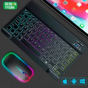 Hall Effect Magnetic Gaming Brilliant Bluetooth Wireless Keyboard For iPad iPhone Huawei Universal Phone Tablet Keyboard And Mouse iPad Accessories