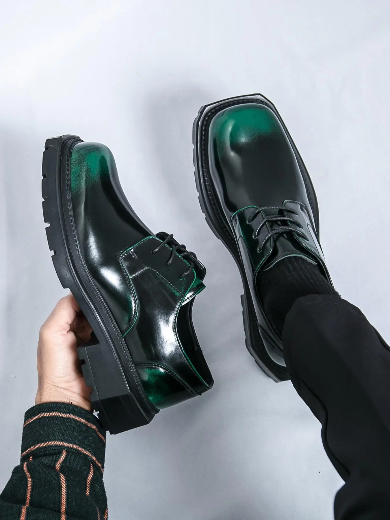 Men's Business Formal Lace Up Oxford Shoes, Fashionable Pointed Toe Shoes for Work Office, Male All-match Commuter Shoes for Daily Wear