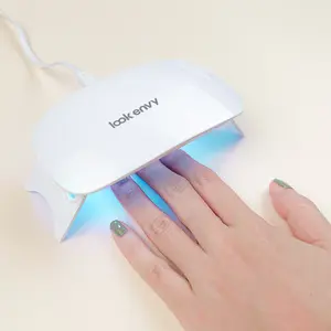 UV Nail Lamp, 8W Mini USB Portable LED Light for Gel Nail Polish, Nail Cure Light with 60s 120s Timer Setting, Flash Curing Lamp for Nail Art Salon, Home DIY