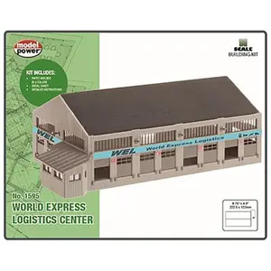 212 MAIN N-Scale World Express Logistics Center Building Kit, Small Animal Pet Creative Play Toy