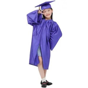 GRADUATIONMALL Graduation Cap & Gown Set Shiny Polyester Kindergarten Preschool Outfit with 2025 Tassel Premium Quality Formal Wear