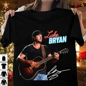 New Popular Luke Bryan Tee Live Short Sleeve Unisex All Size Shirt