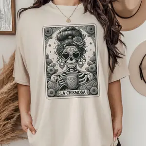 La Chismosa Tarot, Funny T-Shirt Screen Printed Unisex Shirt