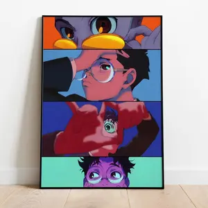 Dandadan Poster, Dandadan Anime Prints, Anime Posters, Anime Manga Art Print, Minimalist Poster, Vintage Retro Print