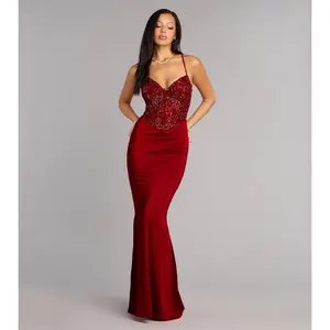 Dayna Satin Corset Formal Dress