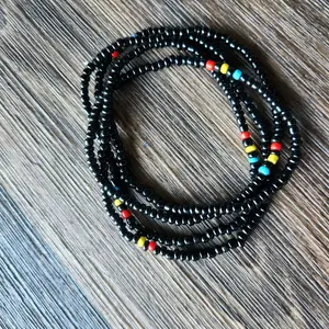 black pop waistbead