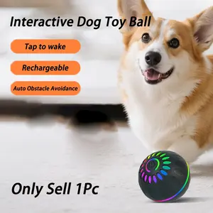 Silicone Pet Electric Rolling Ball, Smart Self-Amusement Toy for Cats and Dogs, Relieves Boredom, Indoor Chase Electric Ball