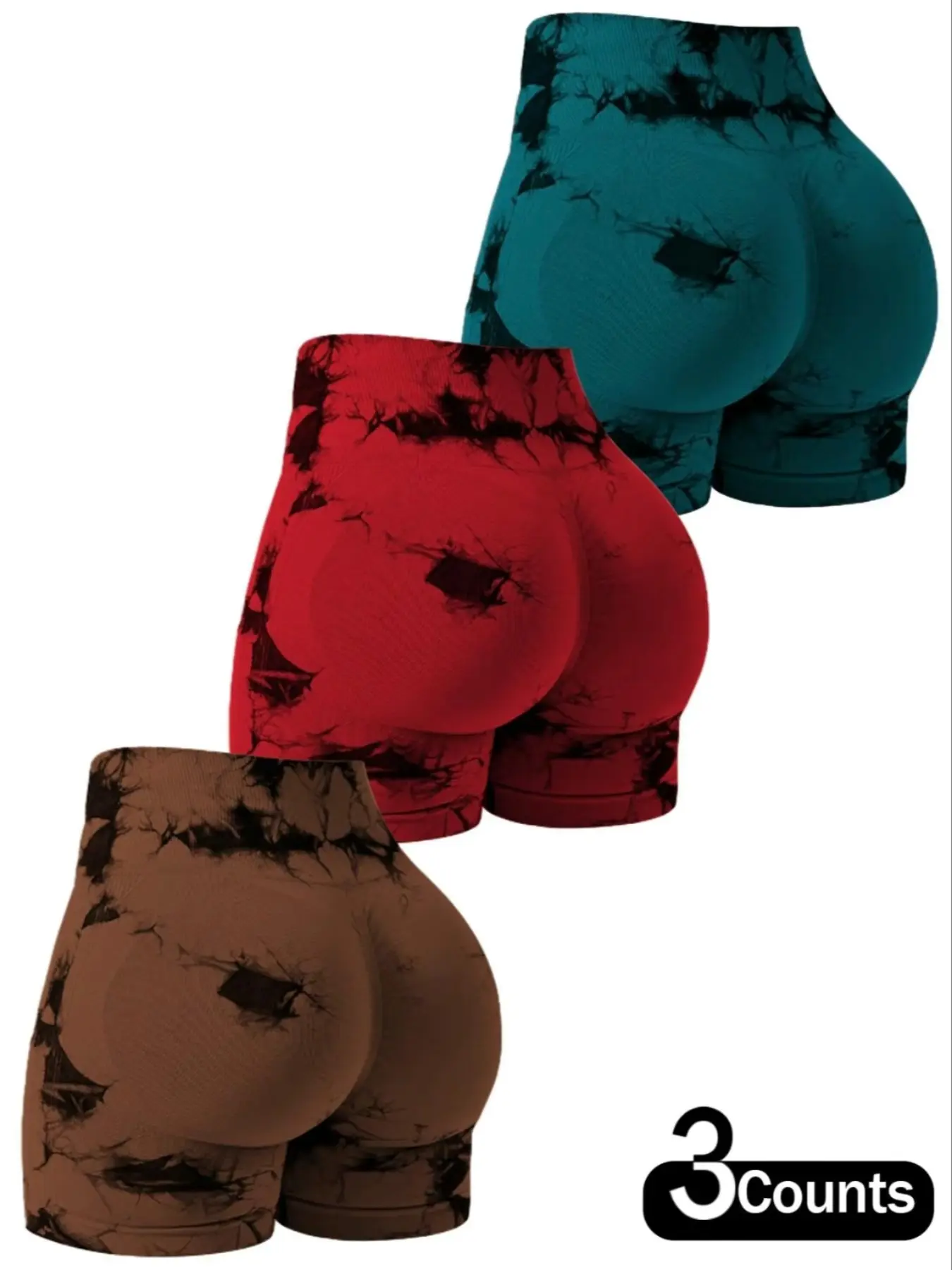 Brown Red Dark Green