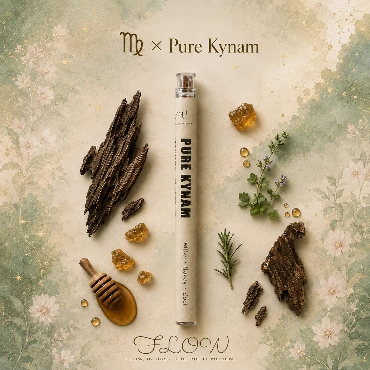 For Virgo Flow Nha Trang Vietnam Pure Kyara Agarwood Incense Sticks (10g) - Natural Rare Kynam Powder, Milky Honeyed Cool Deep Layered Scent, Calming Aroma For Meditation, Luxury Artisan Incense For Mature Enthusiasts