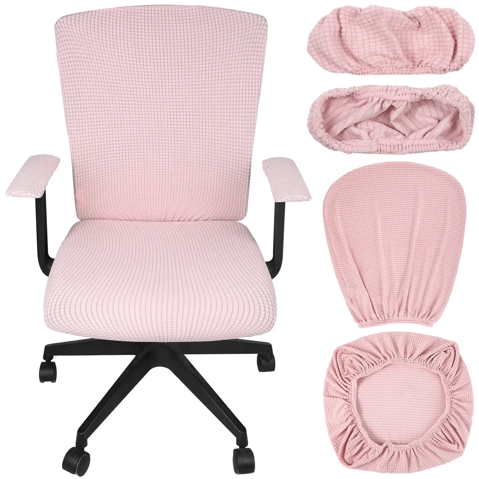 Back to School Office Chair Covers for Office Desk Chairs, Super Stretchy, Easy to Assemble. Only Seat Covers, Not Chair