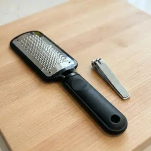 Manual Foot File Callus Remover and Nail Clipper – Pedicure Tool Set