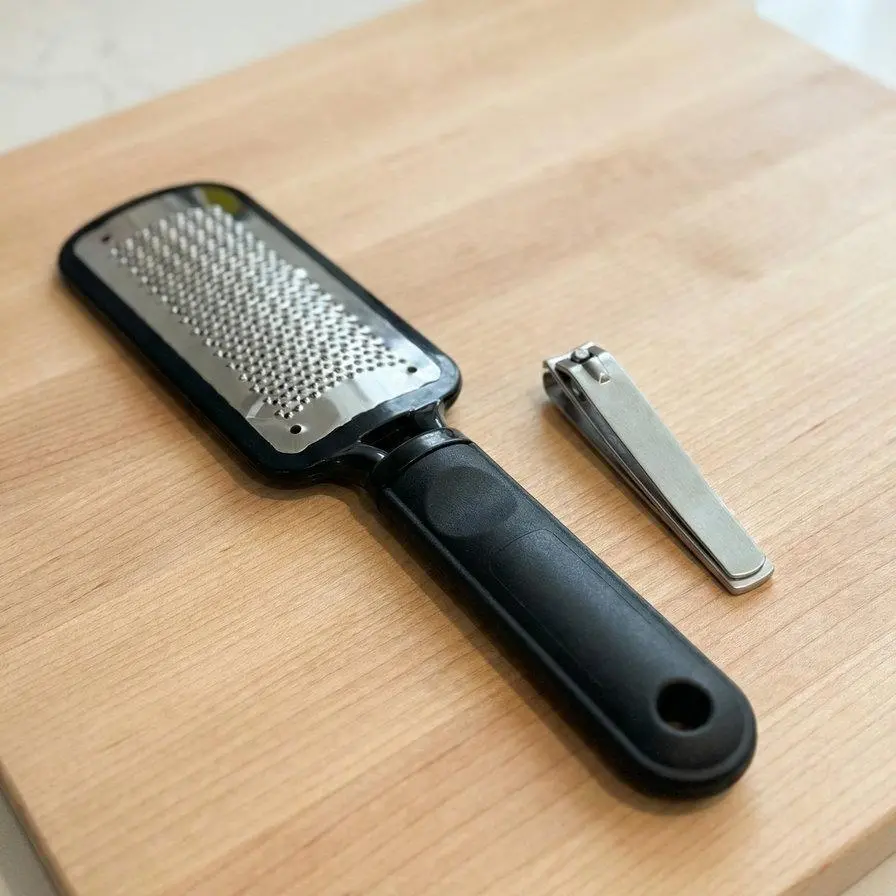 Manual Foot File Callus Remover and Nail Clipper – Pedicure Tool Set