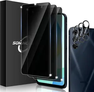 3+3 Pack for Samsung Galaxy A16 5G Privacy Screen Protector & Phone Camera Lens Protector 9H Tempered Glass Cell Phone Protector, Anti-Fingerprint (Galaxy A16 Privacy) 4-in-1 Multi
