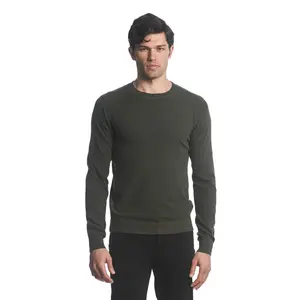 OLIVE BOUCLE CREW SWEATER PM-16219