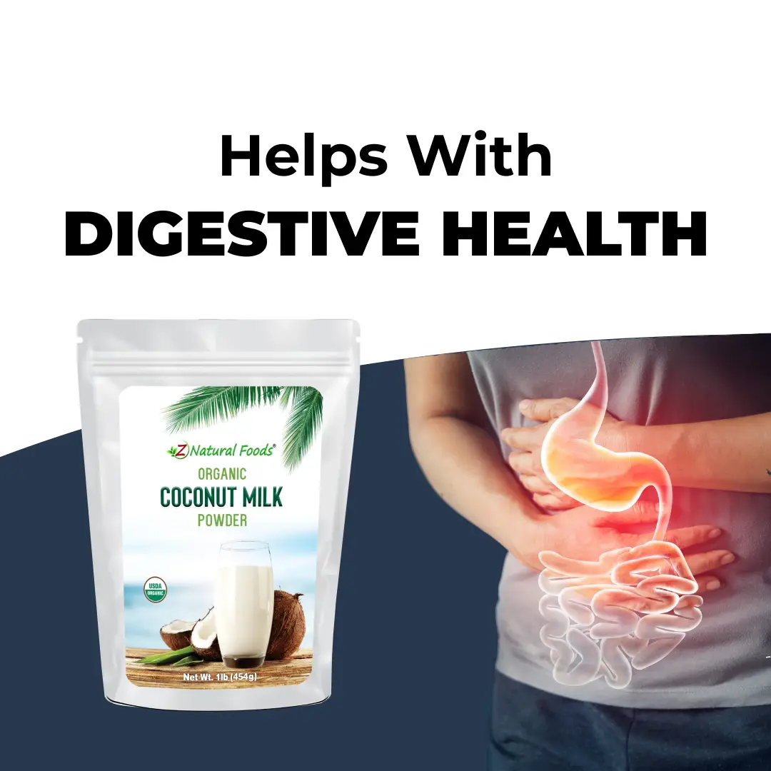 Organic Vegan Coconut Milk Powder - Z Natural Foods - Perfect for Recipes, Smoothies and Coffee - Non Dairy Coconut Cream Powder