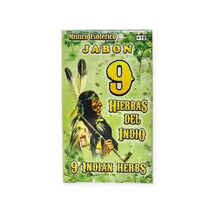 Mistico Esoterico 9 Indian Herbs Soap - Energy Cleanse & Powerful Spiritual Shield - Hierbas del Indio Soap for Energy Cleansing Herbal